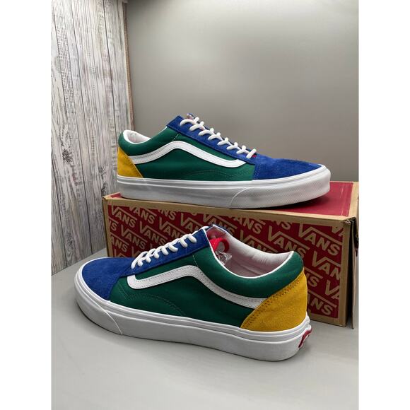 Vans Old Skool Yatch Club Men’s Sneakers Multi Color Blue Green Red Yellow 10 - Picture 3 of 15